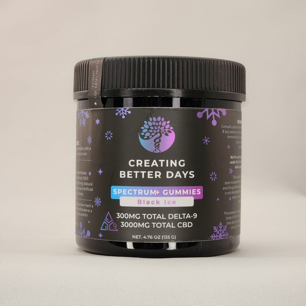 black ice creating better days cbd thc gummies